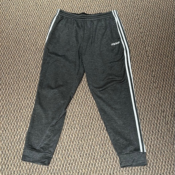 adidas Other - charcoal gray and white adidas jogger